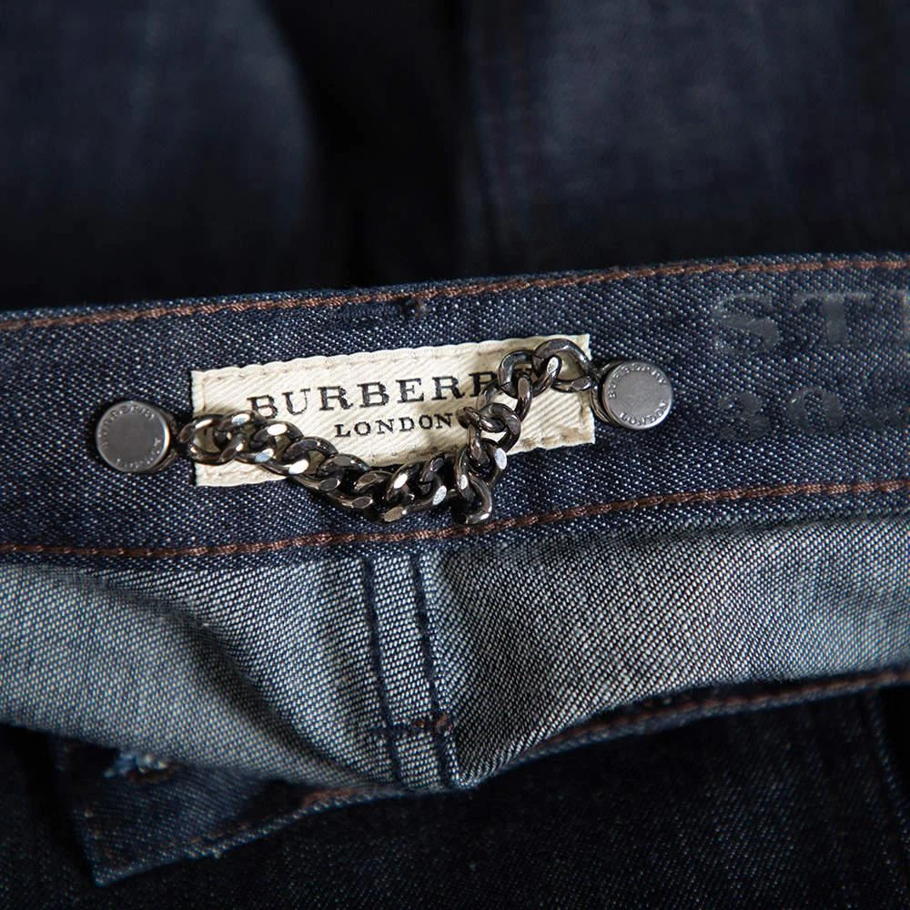 商品[二手商品] Burberry|Burberry Navy Blue Denim Straight Leg Steadman Jeans S,价格¥926,第5张图片详细描述