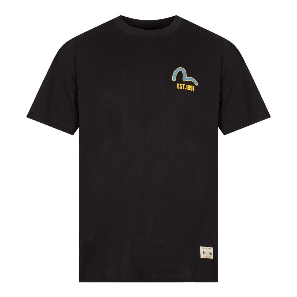 商品Evisu|Evisu Back Logo T-Shirt - Black,价格¥840,第1张图片