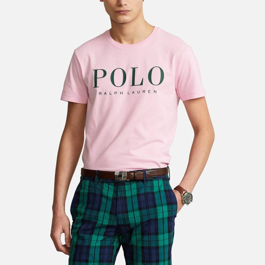 商品Ralph Lauren|Polo Ralph Lauren Men's Custom Slim Fit Logo T-Shirt - Carmel Pink,价格¥441,第1张图片