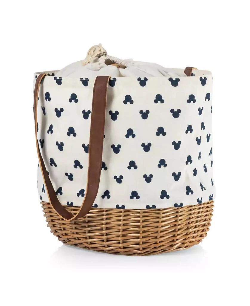 商品Disney|Mickey Mouse Silhouette Coronado Canvas and Willow Basket Tote,价格¥359,第3张图片详细描述
