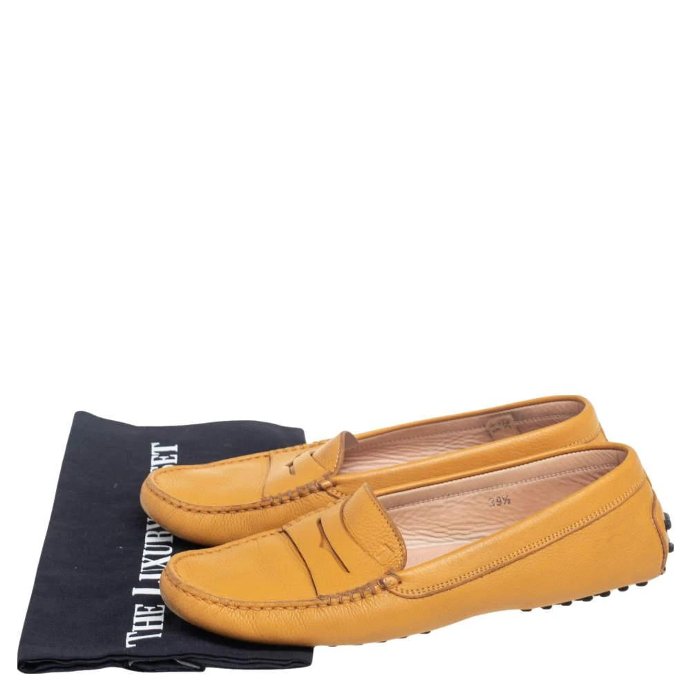 Tod's Yellow Leather Slip On Loafers Size 39.5 商品