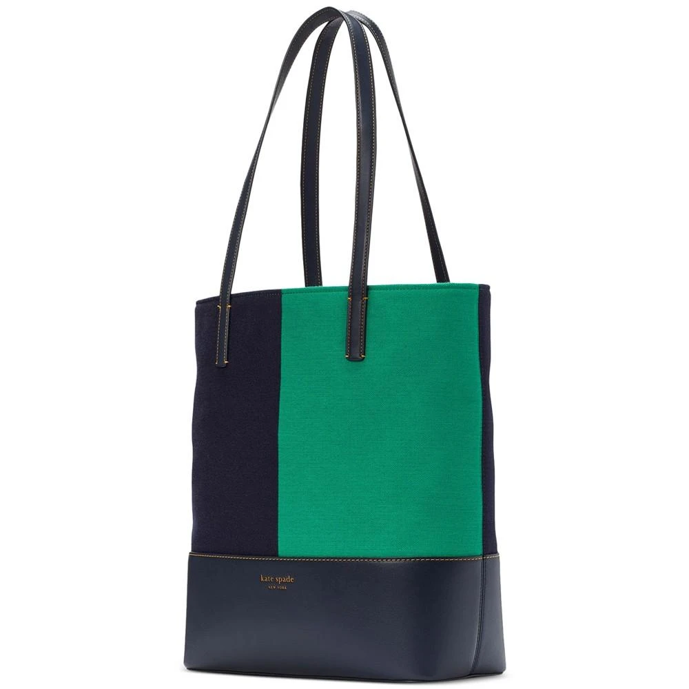 商品Kate Spade|Waverly Racing Stripe Jacquard Large Tote,价格¥1532,第5张图片详细描述