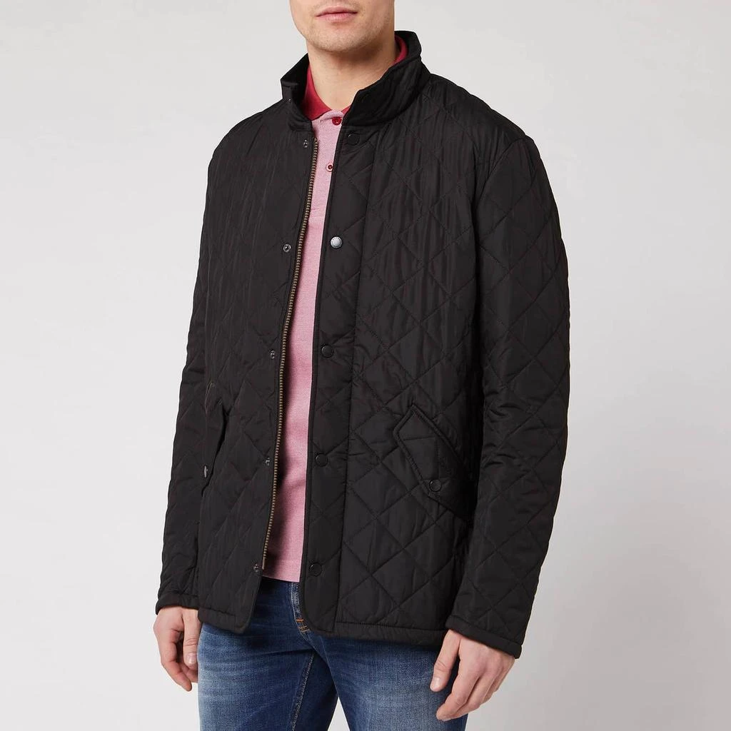 商品Barbour|Barbour Heritage Men's Chelsea Sportsquilt Jacket - Black,价格¥647,第1张图片