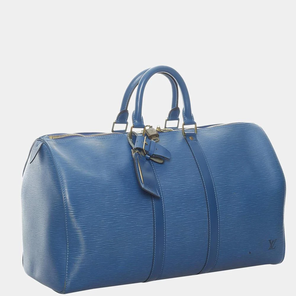 商品[二手商品] Louis Vuitton|Louis Vuitton Blue Epi Keepall 45,价格¥6553,第2张图片详细描述