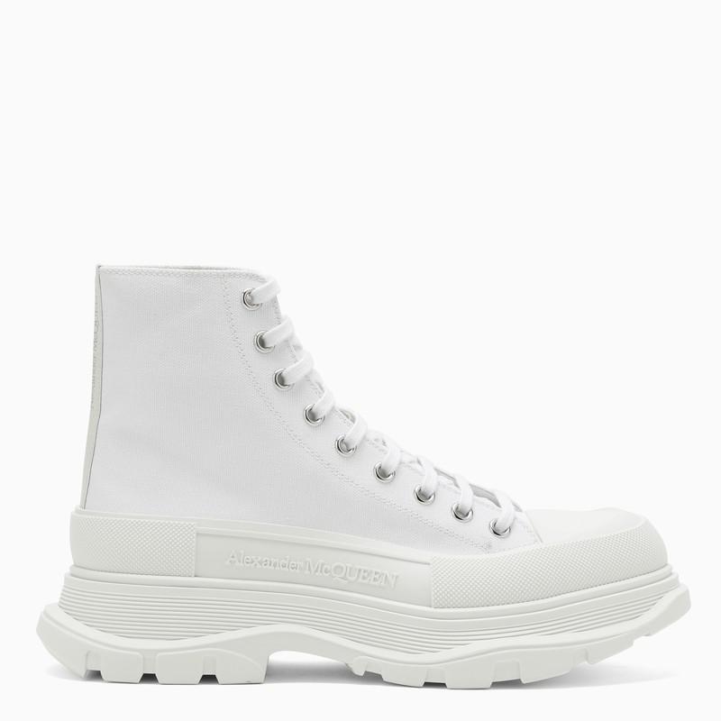 White canvas Tread Slick boots商品第1张图片规格展示