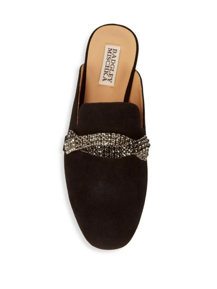 商品Badgley Mischka|麂皮穆勒鞋,价格¥568,第4张图片详细描述