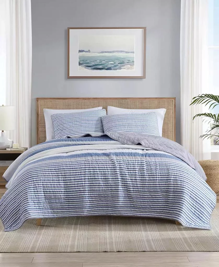商品Nautica|Fairwater Reversible 3 Piece Quilt Set,价格¥657,第1张图片