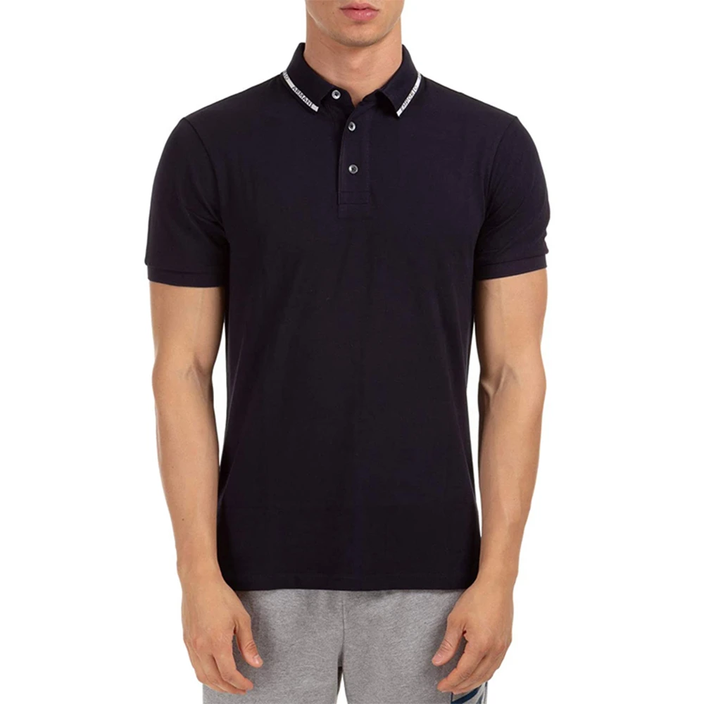 商品Emporio Armani|EMPORIO ARMANI 海军蓝色男士POLO衫 6H1FF4-1JPTZ-0929,价格¥787,第1张图片