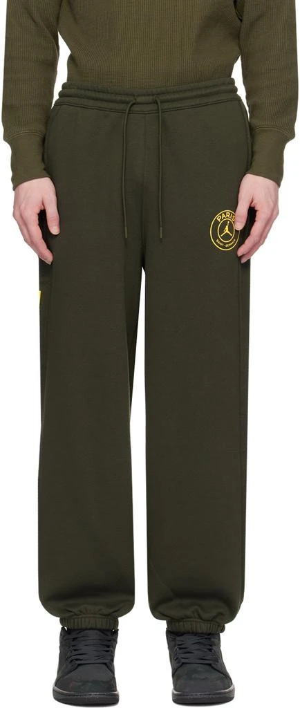 商品Jordan|Green Paris Saint-Germain Edition Sweatpants,价格¥630,第1张图片