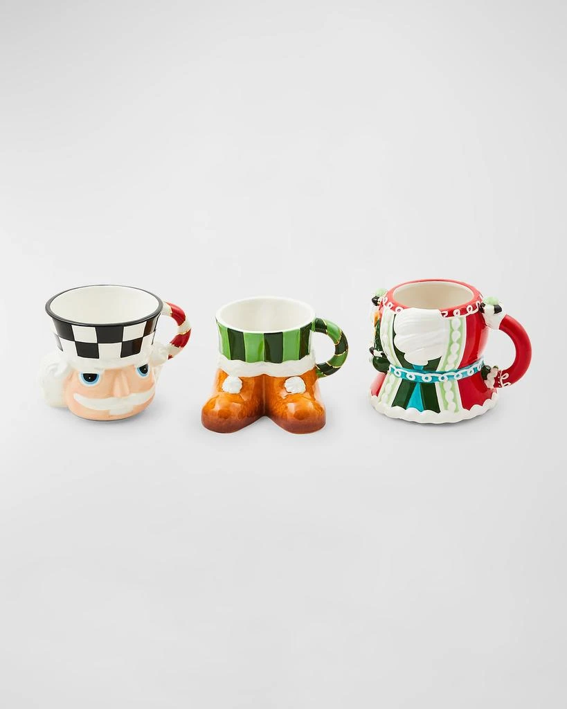 商品MacKenzie-Childs|Bake Shop Nutcracker Stacking Mugs, Set of 3,价格¥387,第2张图片详细描述