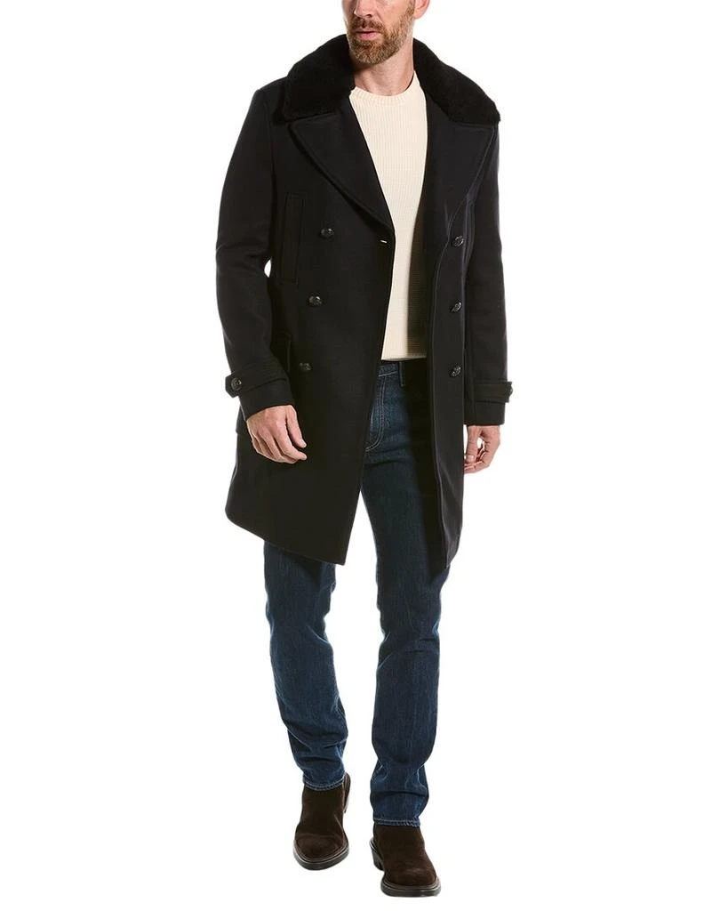 商品The Kooples|The Kooples Wool-Blend Trench Coat,价格¥1073,第1张图片