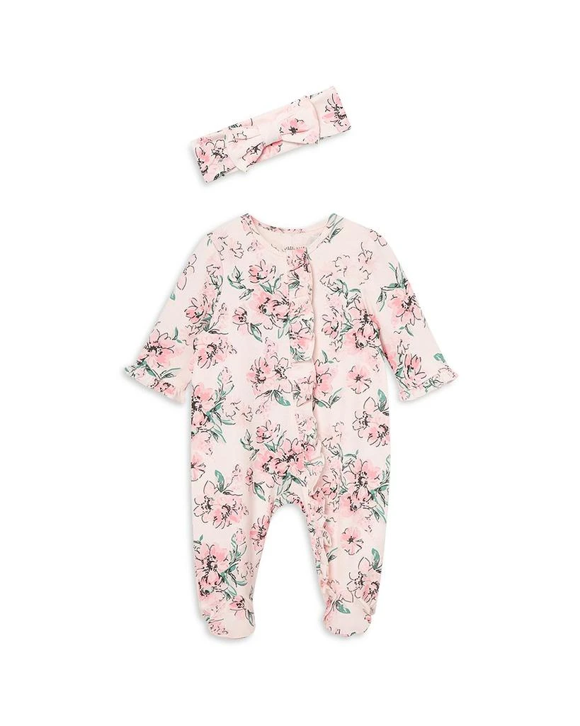 商品Little Me|Girls' Dream Floral Footie & Headband - Baby,价格¥112,第1张图片