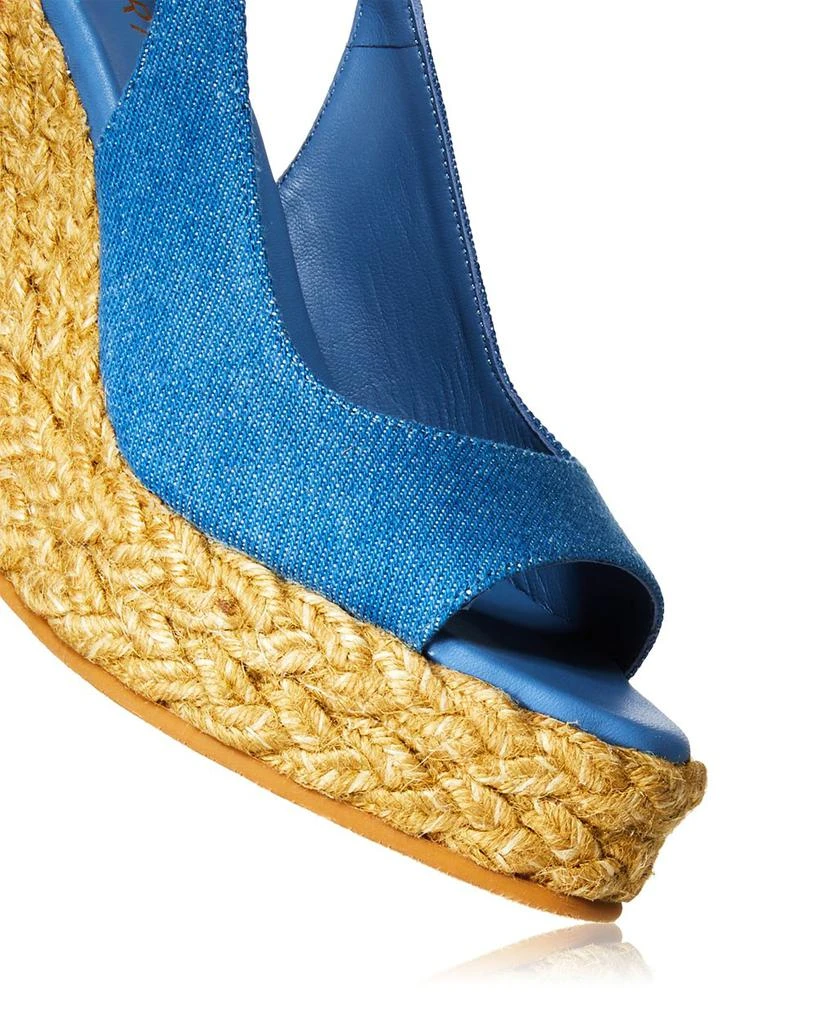 Women's Island Peep Toe Espadrille Wedge Platform Pumps 商品