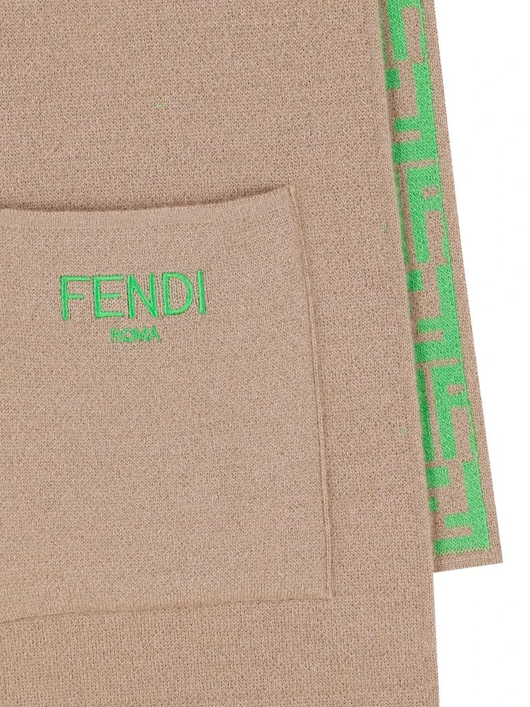 商品Fendi|Fendi Kids Logo-Embroidered Reversible Scarf,价格¥2183-¥2910,第2张图片详细描述