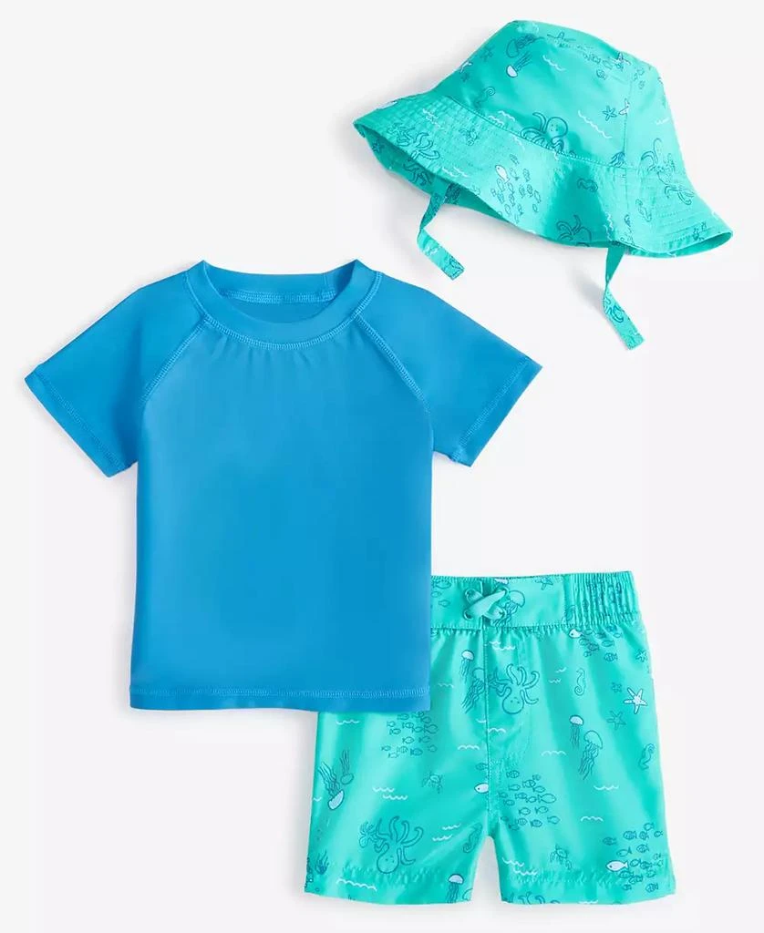 商品First Impressions|Baby Boys 3-Pc. Swim Set, Exclusively at Macy's,价格¥186,第1张图片