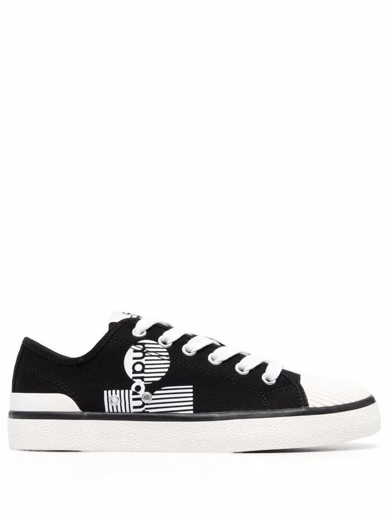 商品Isabel Marant|Isabel Marant Woman's Binkoo Black Cotton Sneakers with Logo,价格¥1018,第1张图片