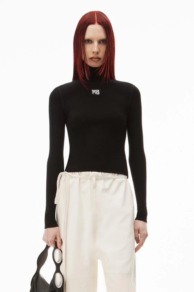 商品Alexander Wang|TURTLENECK TOP IN STRETCH KNIT,价格¥2625,第2张图片详细描述