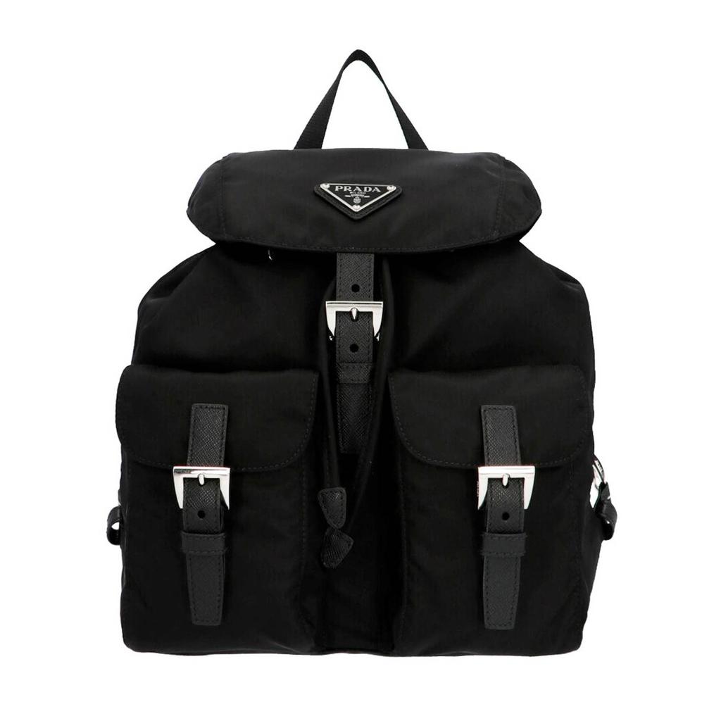 PRADA logo-plaque backpack商品第1张图片规格展示