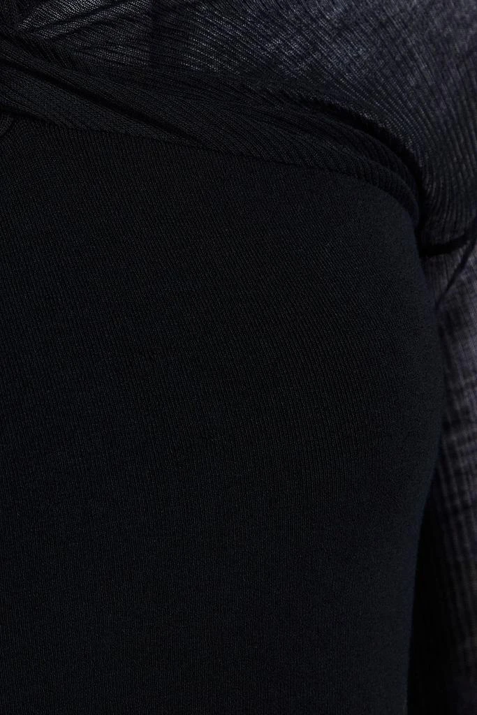 商品Helmut Lang|One-sleeve ponte-paneled knitted mini dress,价格¥1314,第4张图片详细描述
