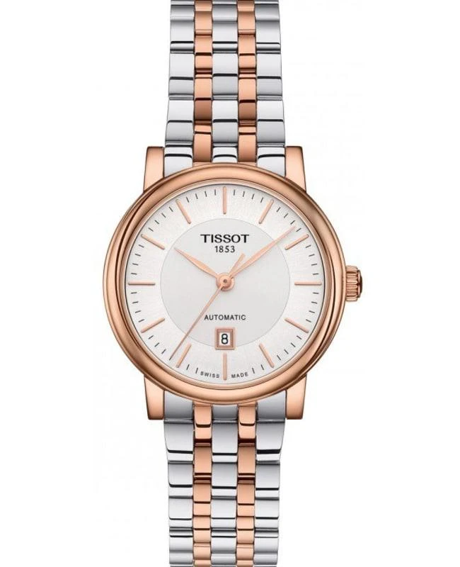 商品Tissot|Tissot Carson Automatic Silver Dial Two-Toned Stainless Steel Women's Watch T122.207.22.031.01,价格¥4444,第1张图片