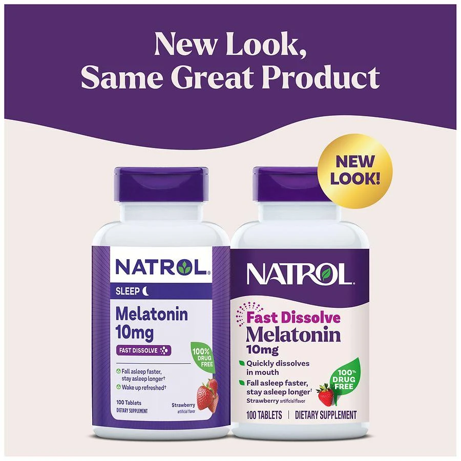 商品Natrol|褪黑素助眠剂10mg 100粒,价格¥148,第2张图片详细描述