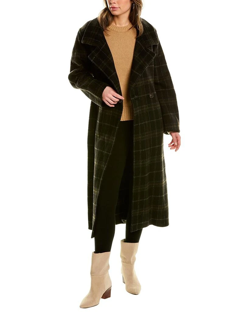 商品Vince|Vince Plaid Wool & Alpaca-Blend Coat,价格¥1448,第1张图片