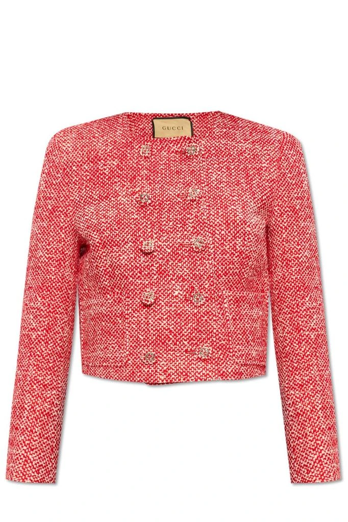 商品Gucci|Gucci Button-Up Tweed Jackets,价格¥20682,第1张图片