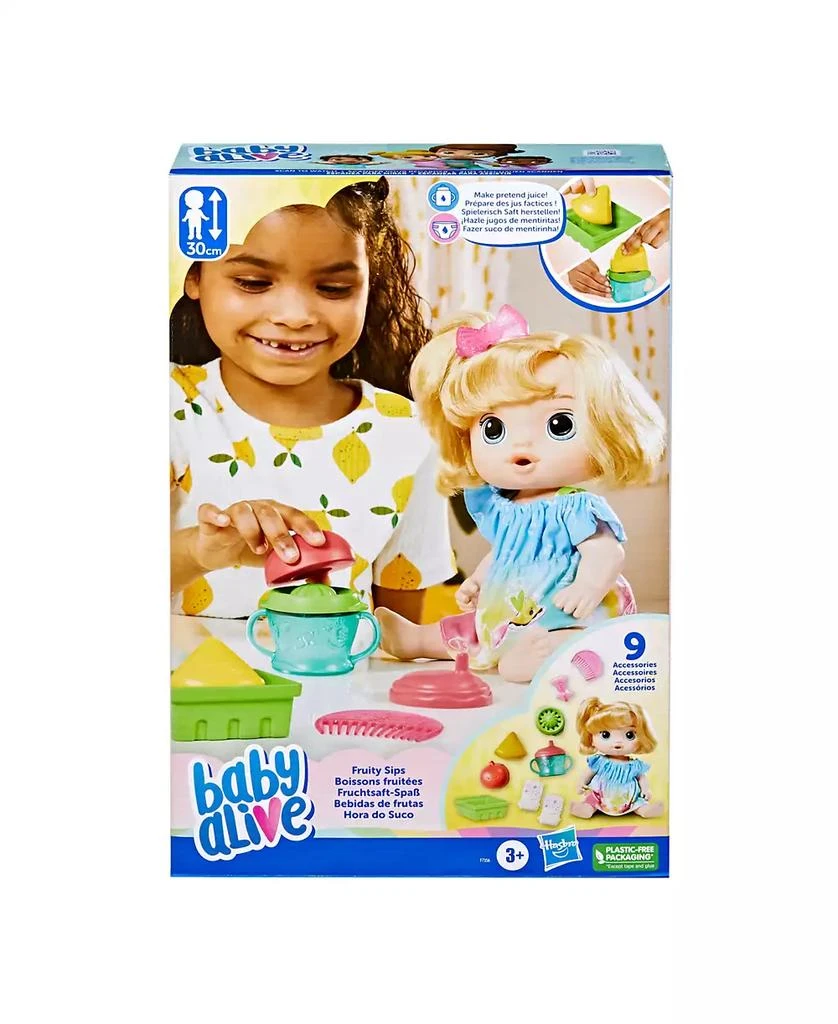 商品Baby Alive|Fruity Sips Doll, Apple, Blonde Hair,价格¥172,第2张图片详细描述