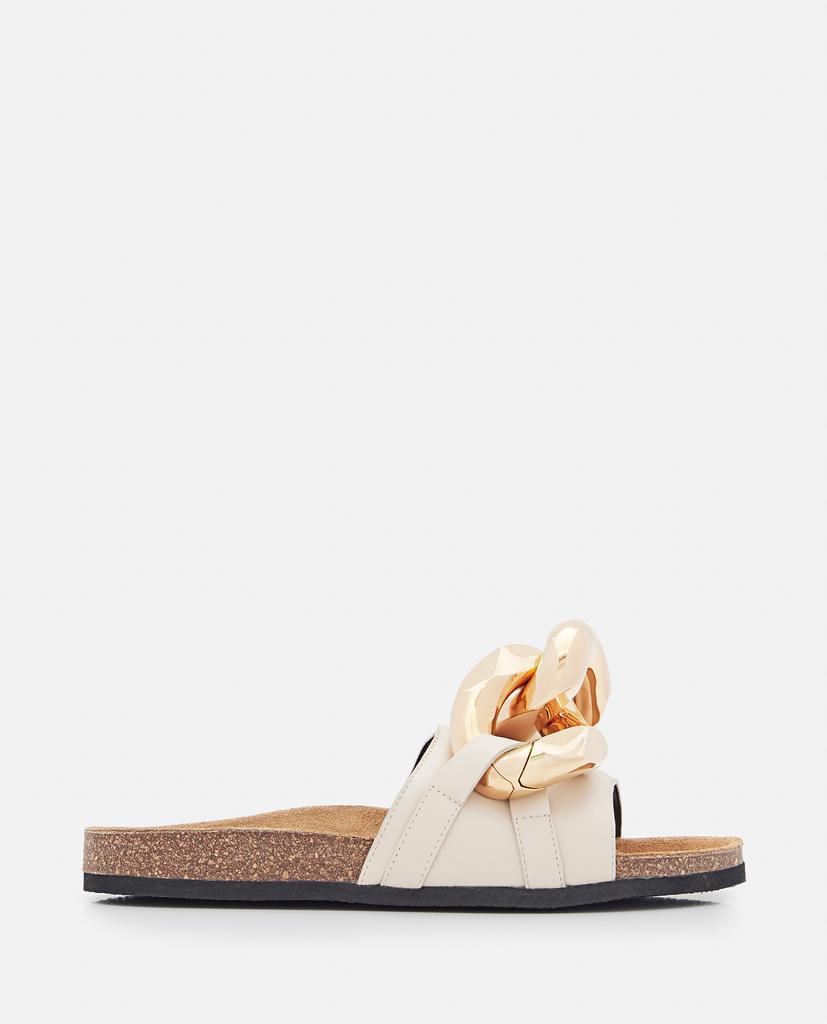 商品JW Anderson|CHAIN LEATHER SANDALS,价格¥4107,第1张图片