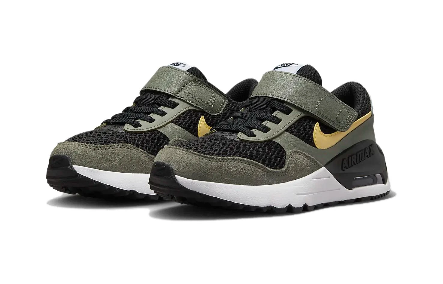 商品[国内直发] NIKE|[预售3天]Air Max SYSTM 舒适百搭 低帮 减震耐磨 低帮 儿童休闲鞋 绿色 中小童,价格¥482,第4张图片详细描述