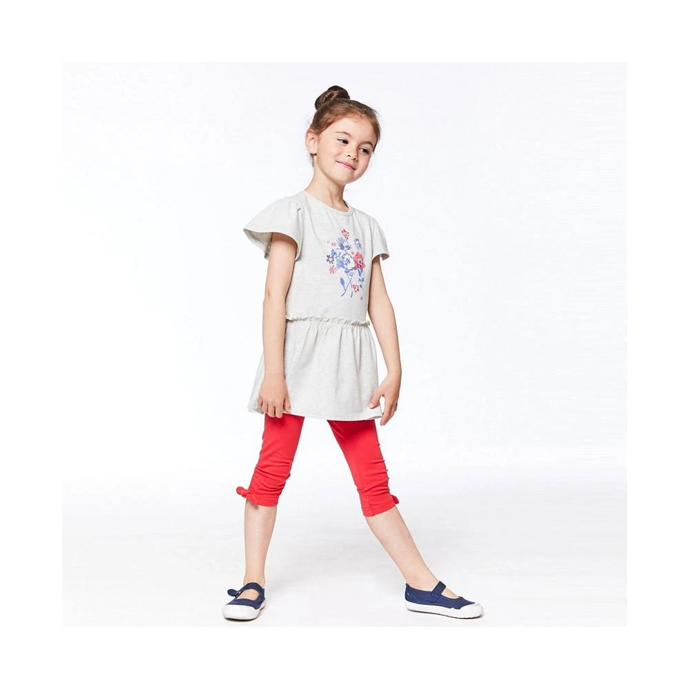 商品Deux par Deux|Girl Organic Cotton Short Sleeve Graphic Tunic Oatmeal Mix - Toddler|Child,价格¥164,第2张图片详细描述
