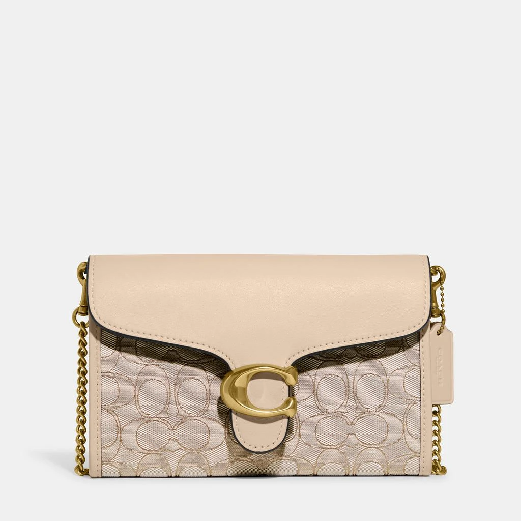 商品Coach|Coach Women's Signature Jacquard Tabby Chain Clutch Bag,价格¥1983,第1张图片