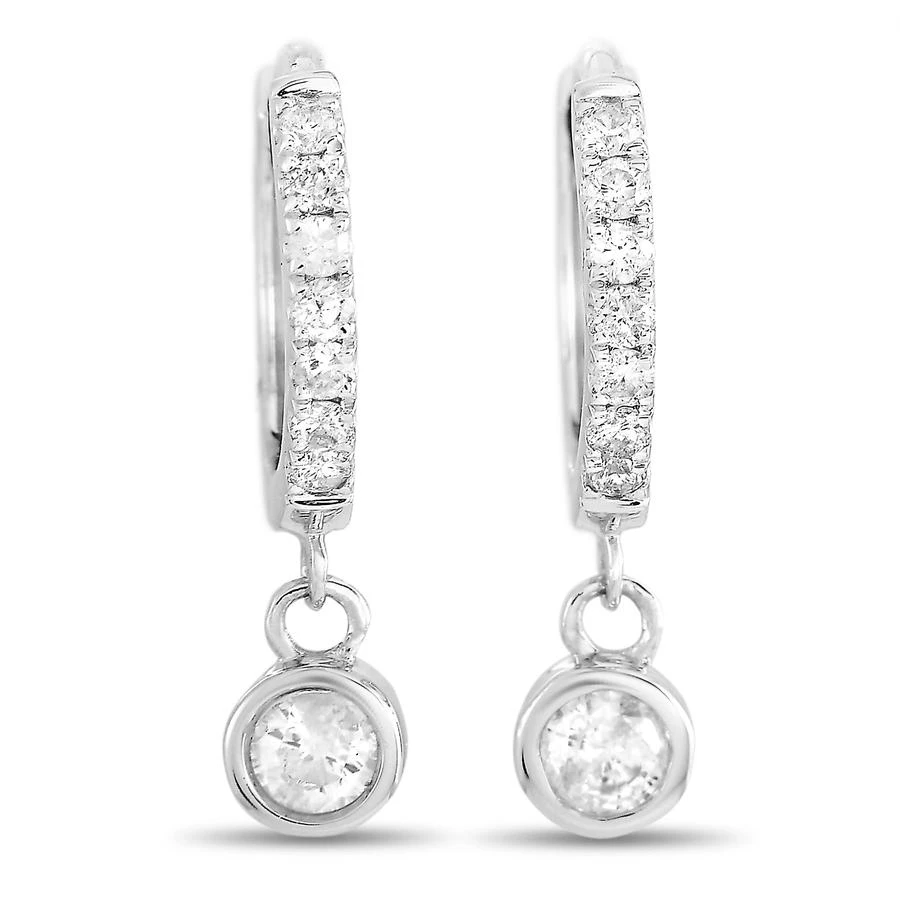 商品LB Exclusive|14K White Gold 0.25ct Diamond Drop Earrings,价格¥2525,第1张图片