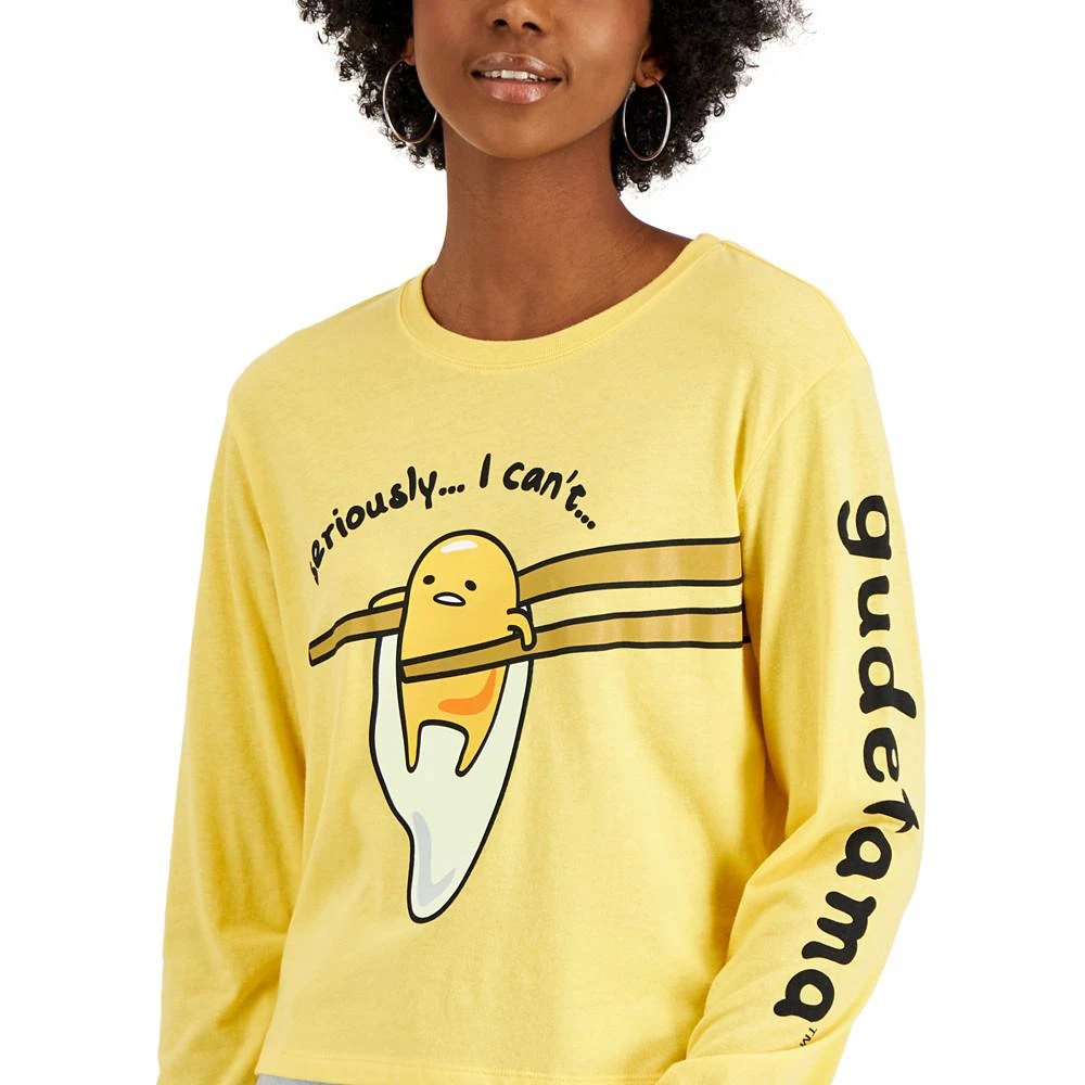 商品Love Tribe|Juniors' Gudetama Seriously I Can't Graphic Top,价格¥185,第3张图片详细描述