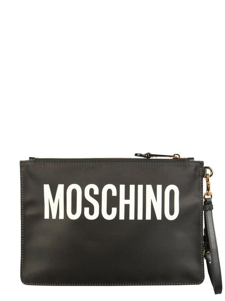 商品Moschino|Moschino Women's  Black Other Materials Pouch,价格¥3074,第5张图片详细描述