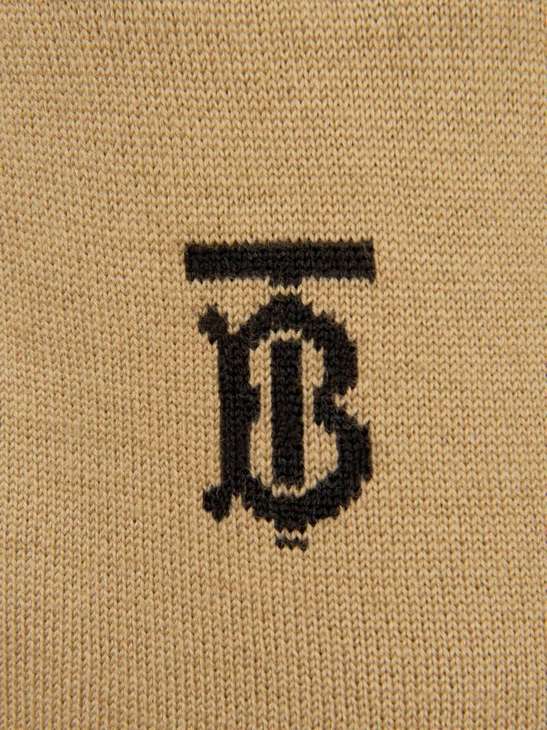 商品Burberry|Burberry Beige Baby Boys Wool Star And Monogram Shorts,价格¥1788,第3张图片详细描述