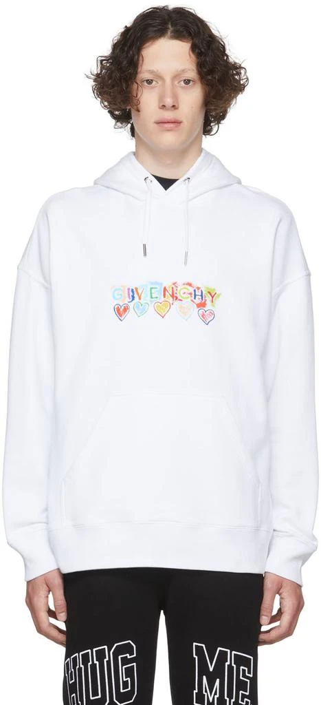 商品Givenchy|White Cotton Hoodie,价格¥4413,第1张图片