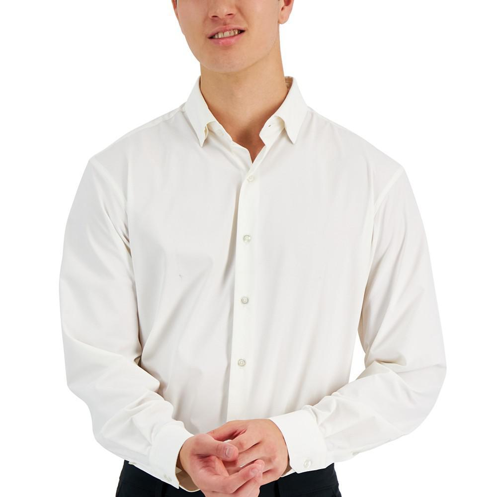 商品Alfani|Men's Regular Fit Travel Ready Knit Solid Dress Shirt, Created for Macy's,价格¥485,第5张图片详细描述