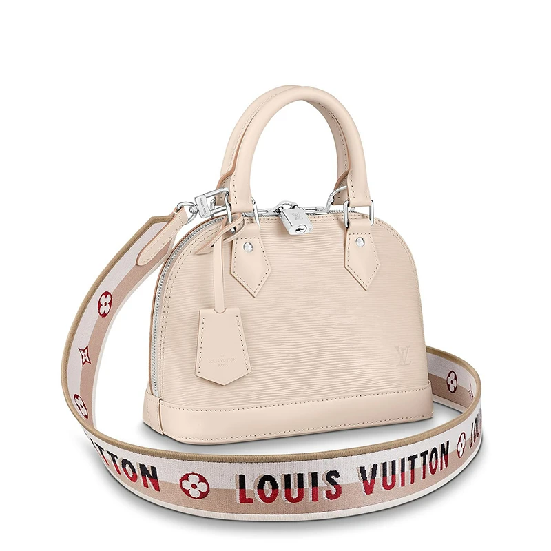 商品Louis Vuitton|预售十天 Louis Vuitton/路易威登 22春夏新款ALMA BB系列 女士米色粒面牛皮革银锁银扣单肩斜跨手提包M58706,价格¥16484,第1张图片