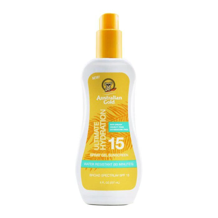 商品Australian Gold|Australian Gold 防晒喷雾 SPF15 （保湿版） 237ml/8oz,价格¥112,第1张图片