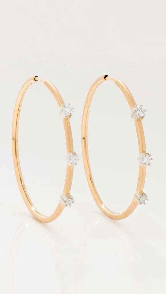 商品Jade Trau|Two Tone Small Penelope Plié Hoops,价格¥36255,第1张图片