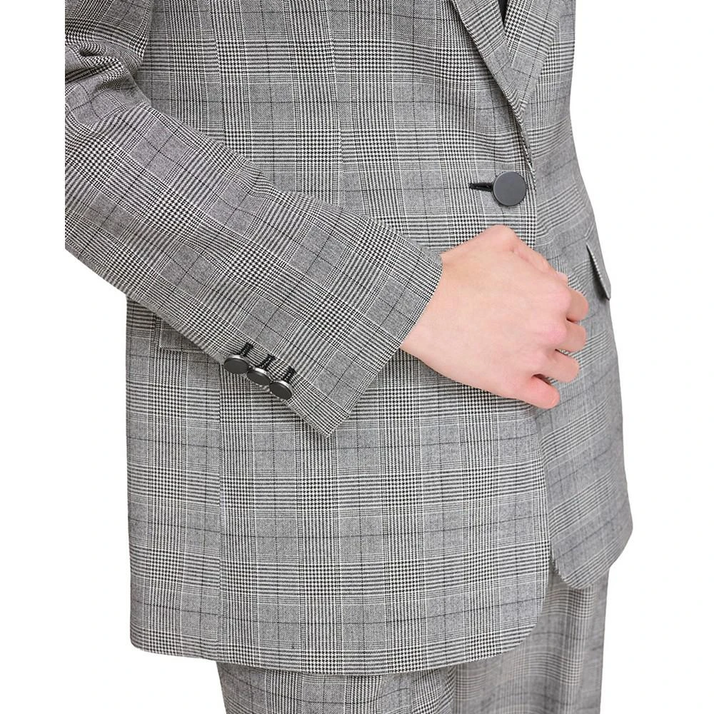 商品DKNY|Women's Houndstooth Peak Lapel One Button Blazer,价格¥356,第3张图片详细描述