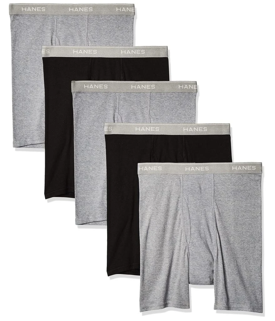 商品Hanes|Men's Tagless Cool Dri Boxer Briefs with ComfortFlex Waistband-Multiple Packs Available,价格¥122,第1张图片