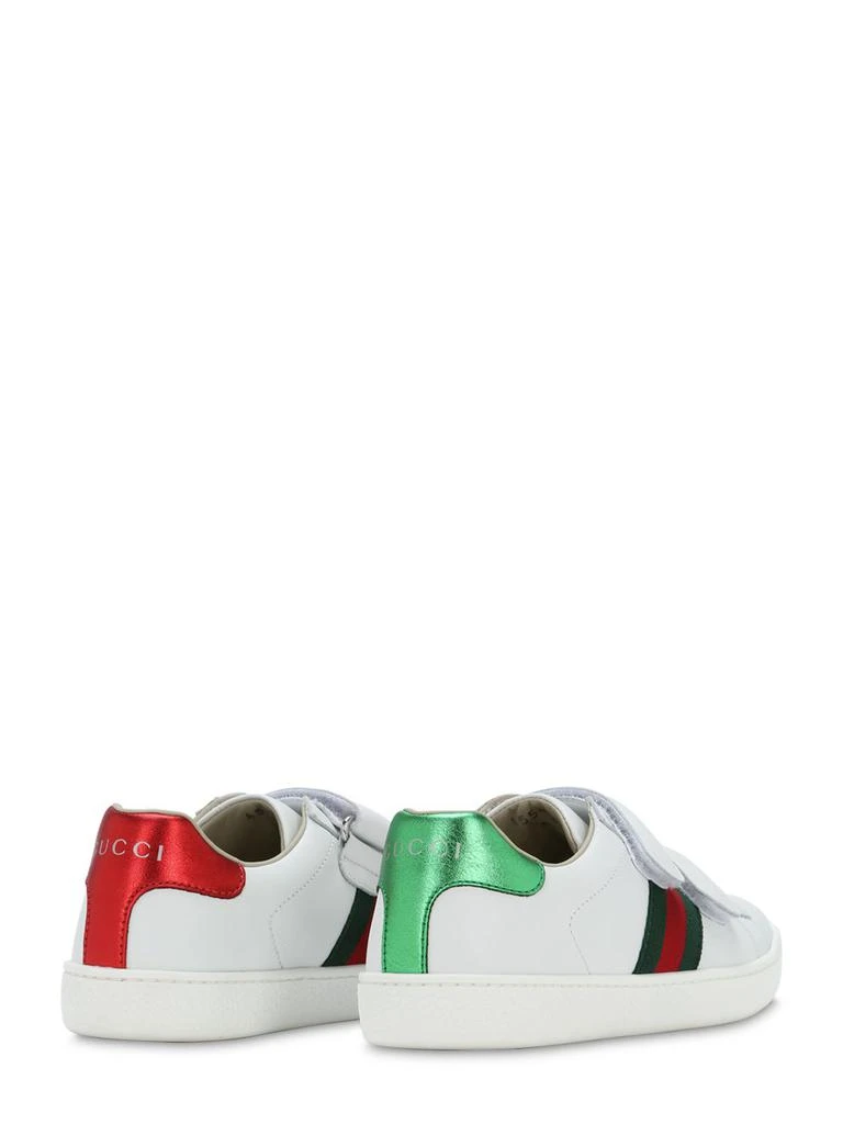 商品Gucci|New Ace Leather Strap Sneakers,价格¥3595,第3张图片详细描述