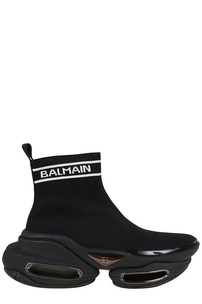 商品Balmain|Balmain Logo Detailed Lace-Up Sneakers,价格¥4580,第1张图片