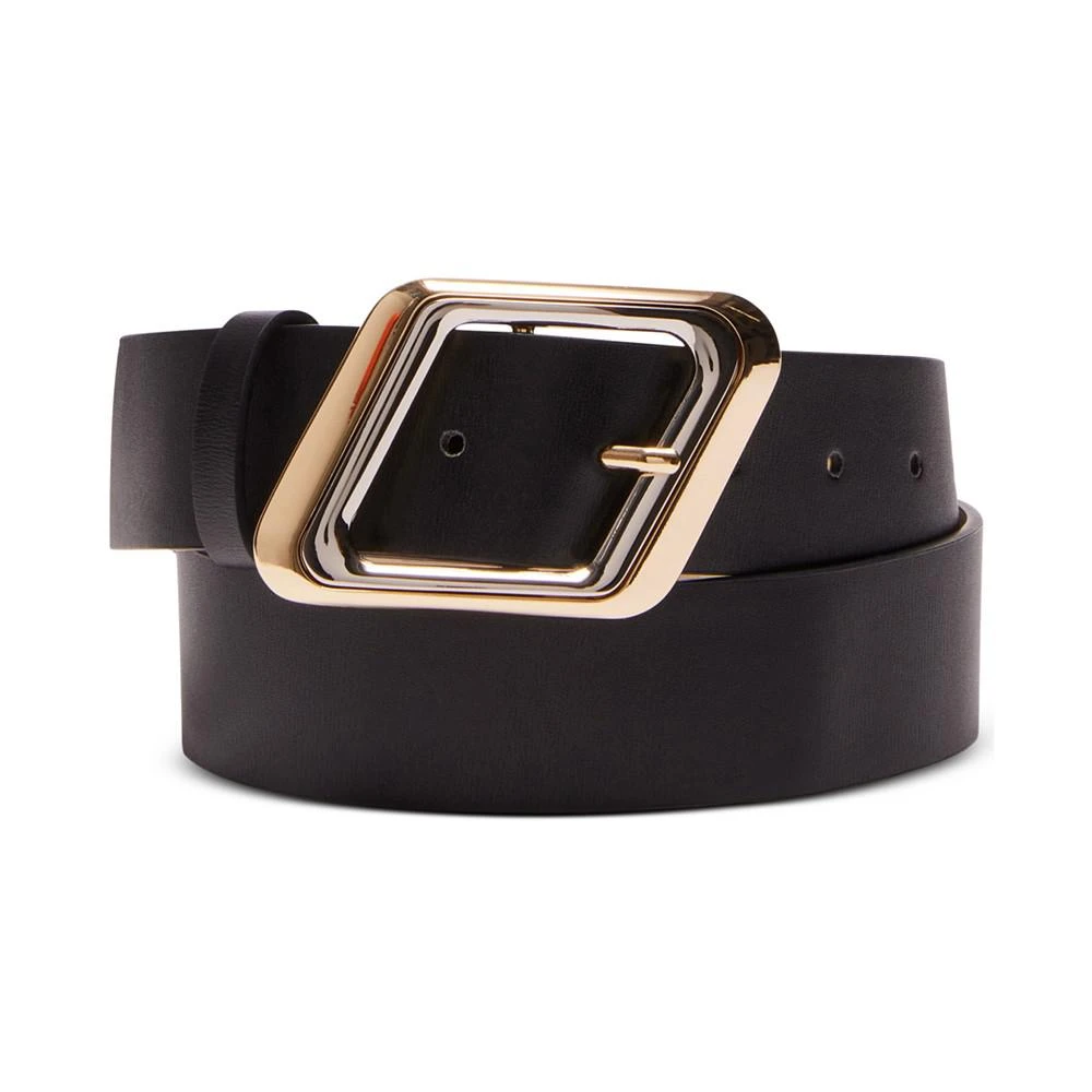 商品Steve Madden|Women's Two-Tone Slanted Buckle Belt,价格¥309,第1张图片