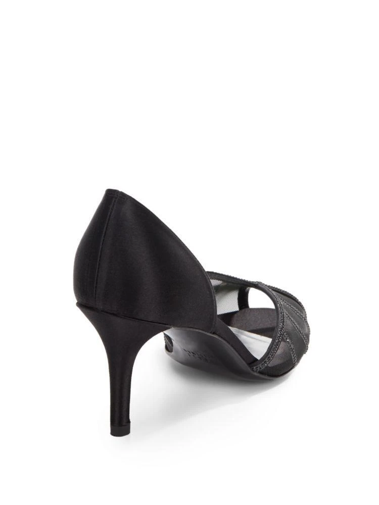 商品Stuart Weitzman|Radiance Rhinestone-Trimmed Satin Pumps,价格¥786,第2张图片详细描述