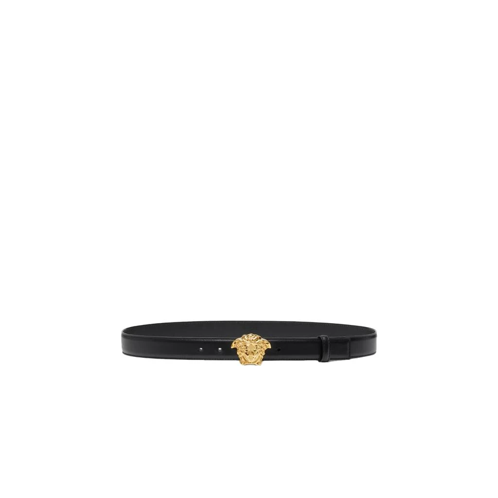 商品Versace|La Medusa Leather Belt Flat,价格¥3130,第1张图片