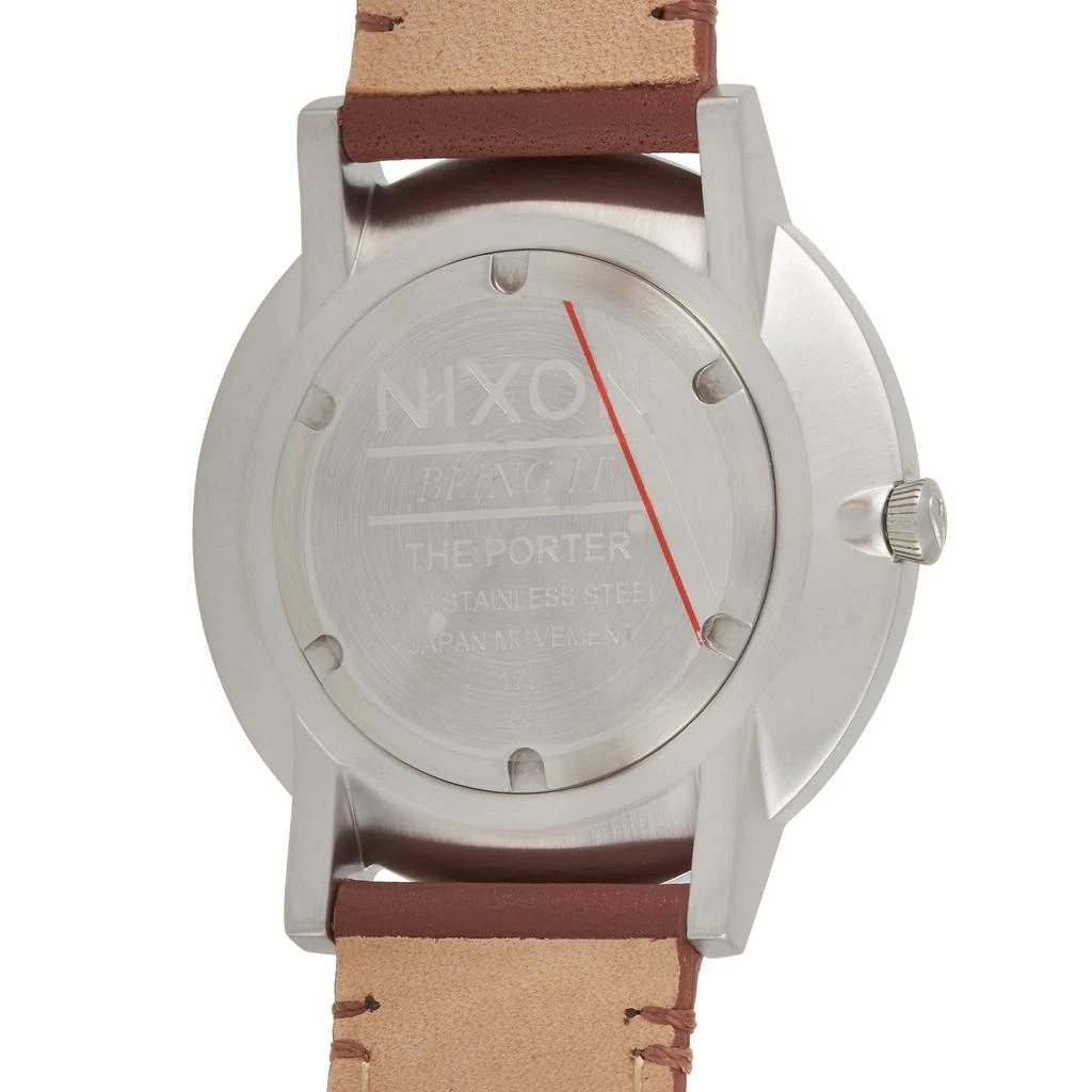 商品Nixon|Nixon Porter Leather Silver/Brown 40mm Stainless Steel Watch A1058-1113,价格¥794,第2张图片详细描述