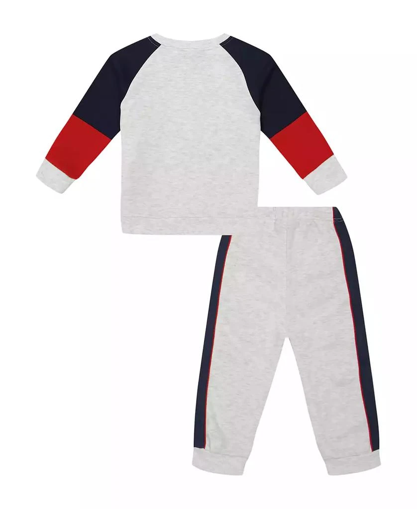 商品Tommy Hilfiger|Baby Boy Heather Colorblock Fleece Sweatsuit,价格¥152,第4张图片详细描述